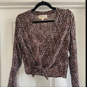 NWOT Cloth & Stone Tie-Front Top